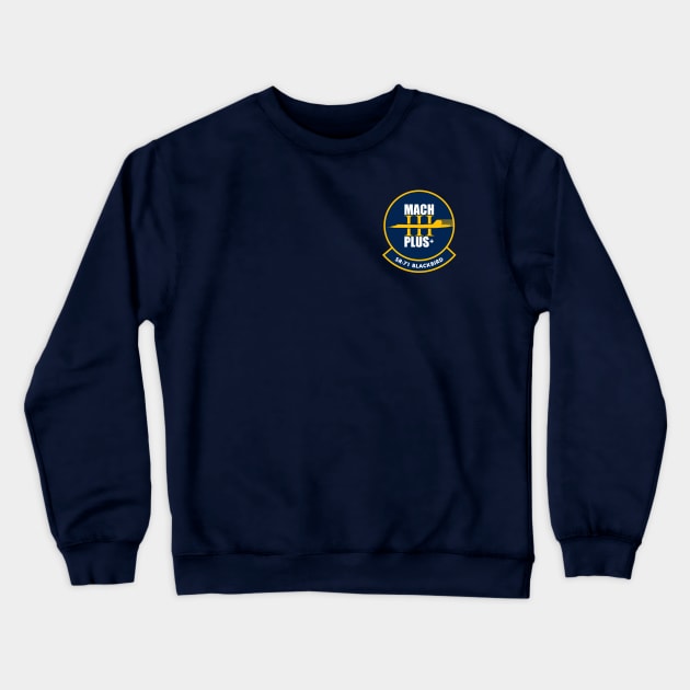 SR-71 Blackbird (Small logo) Crewneck Sweatshirt by TCP